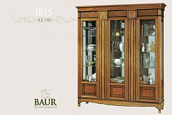 glass cabinet in cherry wood