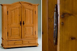 Rustic style cupboard in country house style