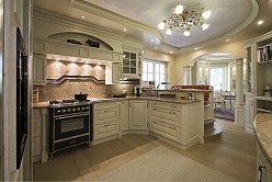 Solid wood country house kitchen