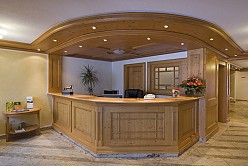 Reception area in country house style